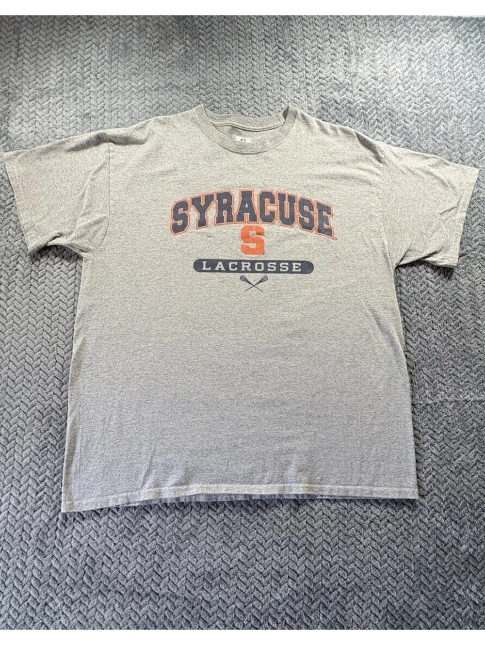 Vintage Gildan  COLLEGE Syracuse  Lacrosse T-SHIRT MENS XL GREY Nice Shirt.